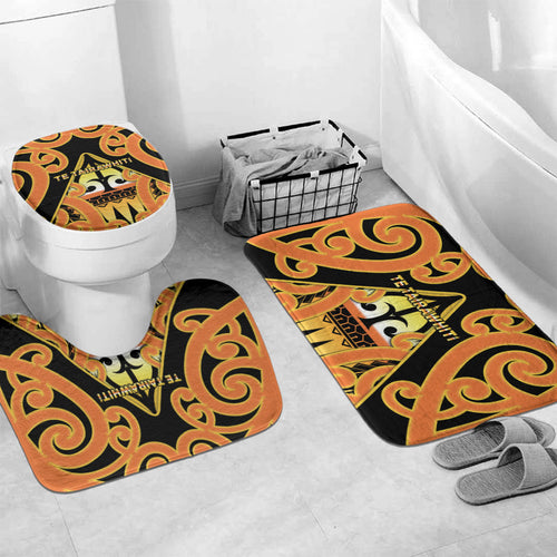 New Zealand Te Tairawhiti Bathroom Set Maori Koru Pattern
