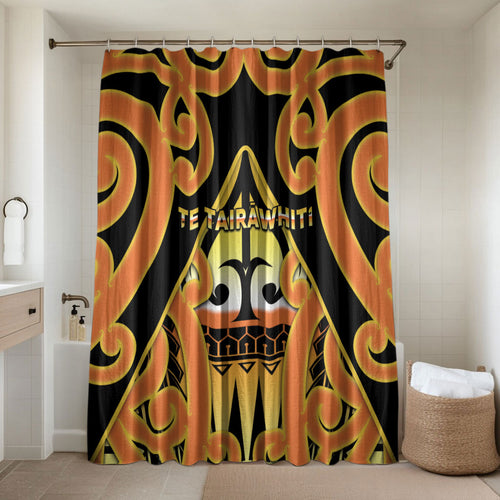 New Zealand Te Tairawhiti Bathroom Set Maori Koru Pattern