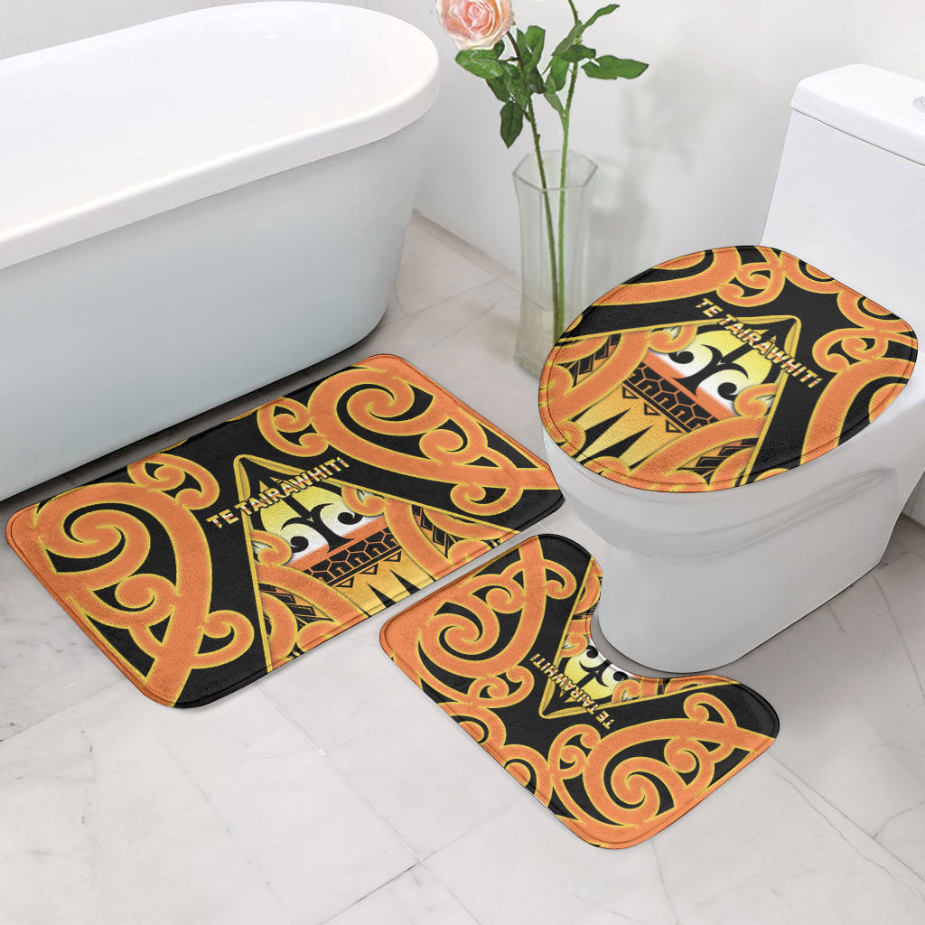 New Zealand Te Tairawhiti Bathroom Set Maori Koru Pattern