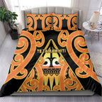 New Zealand Te Tairawhiti Bedding Set Maori Koru Pattern
