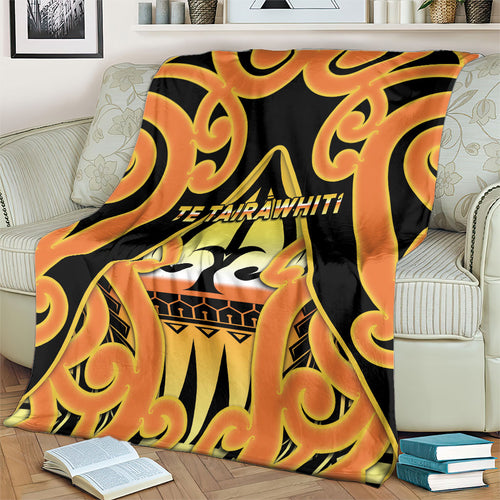 New Zealand Te Tairawhiti Blanket Maori Koru Pattern
