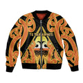 Personalised New Zealand Te Tairawhiti Bomber Jacket Maori Koru Pattern