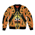 Personalised New Zealand Te Tairawhiti Bomber Jacket Maori Koru Pattern