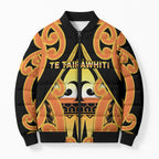 Personalised New Zealand Te Tairawhiti Bomber Puffer Jacket Maori Koru Pattern