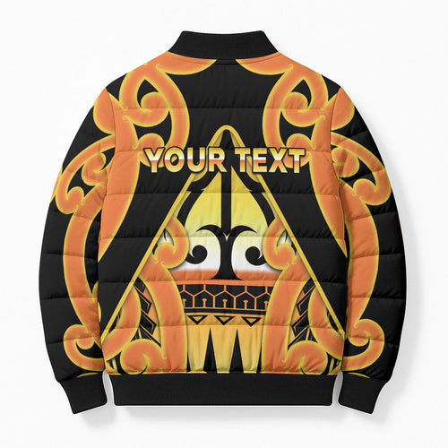 Personalised New Zealand Te Tairawhiti Bomber Puffer Jacket Maori Koru Pattern