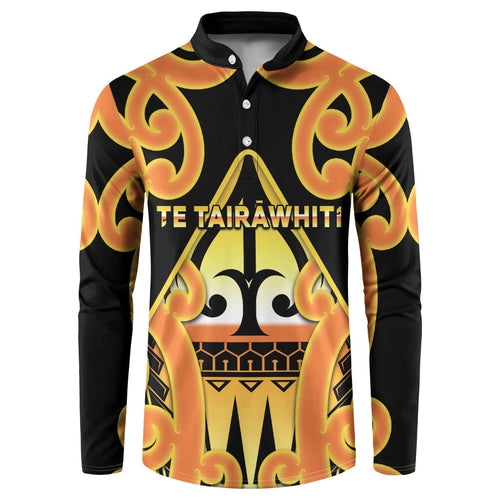Personalised New Zealand Te Tairawhiti Button Sweatshirt Maori Koru Pattern