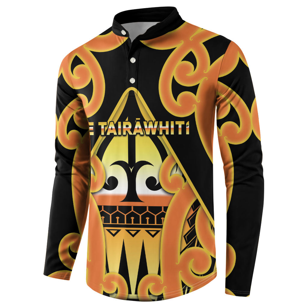 Personalised New Zealand Te Tairawhiti Button Sweatshirt Maori Koru Pattern
