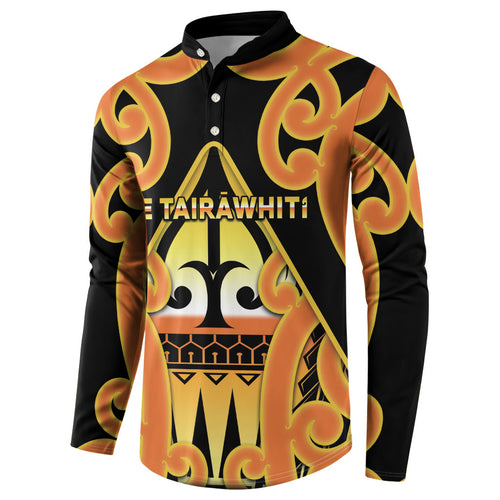 Personalised New Zealand Te Tairawhiti Button Sweatshirt Maori Koru Pattern