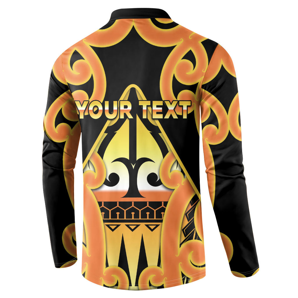 Personalised New Zealand Te Tairawhiti Button Sweatshirt Maori Koru Pattern