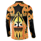 Personalised New Zealand Te Tairawhiti Button Sweatshirt Maori Koru Pattern