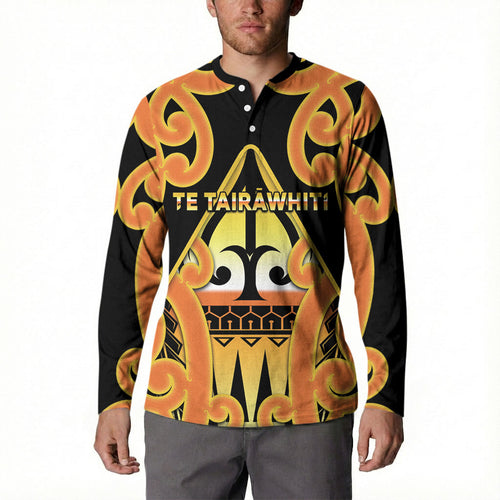 Personalised New Zealand Te Tairawhiti Button Sweatshirt Maori Koru Pattern
