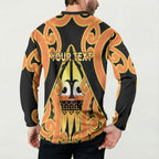 Personalised New Zealand Te Tairawhiti Button Sweatshirt Maori Koru Pattern