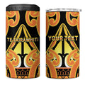 Personalised New Zealand Te Tairawhiti 4 in 1 Can Cooler Tumbler Maori Koru Pattern