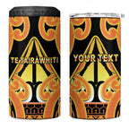 Personalised New Zealand Te Tairawhiti 4 in 1 Can Cooler Tumbler Maori Koru Pattern