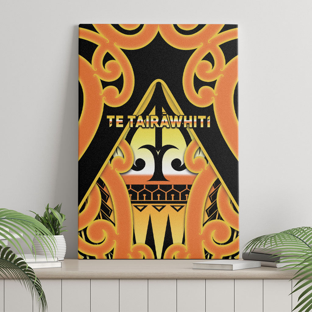 New Zealand Te Tairawhiti Canvas Wall Art Maori Koru Pattern