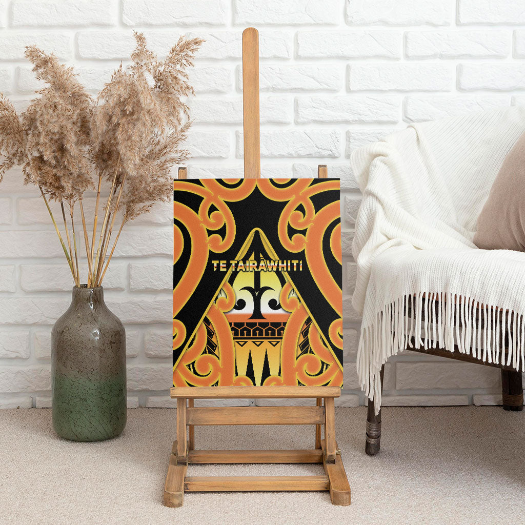 New Zealand Te Tairawhiti Canvas Wall Art Maori Koru Pattern