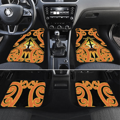 Personalised New Zealand Te Tairawhiti Car Mats Maori Koru Pattern