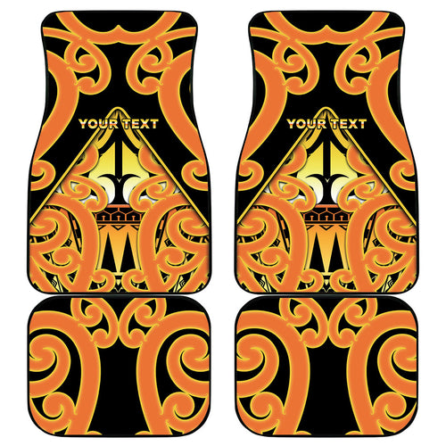 Personalised New Zealand Te Tairawhiti Car Mats Maori Koru Pattern