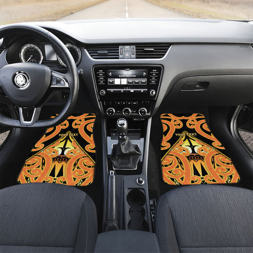 Personalised New Zealand Te Tairawhiti Car Mats Maori Koru Pattern