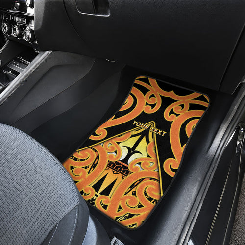 Personalised New Zealand Te Tairawhiti Car Mats Maori Koru Pattern