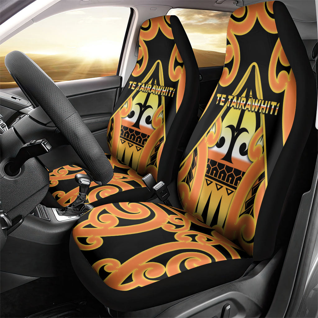 New Zealand Te Tairawhiti Car Seat Cover Maori Koru Pattern