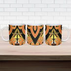 Personalised New Zealand Te Tairawhiti Ceramic Mug Maori Koru Pattern