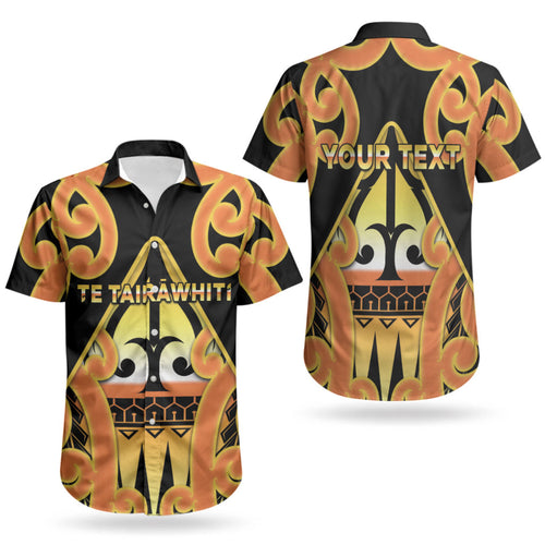 Personalised New Zealand Te Tairawhiti Couples Matching Off Shoulder Maxi Dress and Hawaiian Shirt Maori Koru Pattern