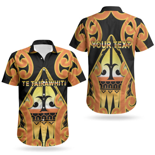 Personalised New Zealand Te Tairawhiti Couples Matching Off Shoulder Short Dress and Hawaiian Shirt Maori Koru Pattern