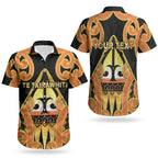 Personalised New Zealand Te Tairawhiti Couples Matching Puletasi and Hawaiian Shirt Maori Koru Pattern