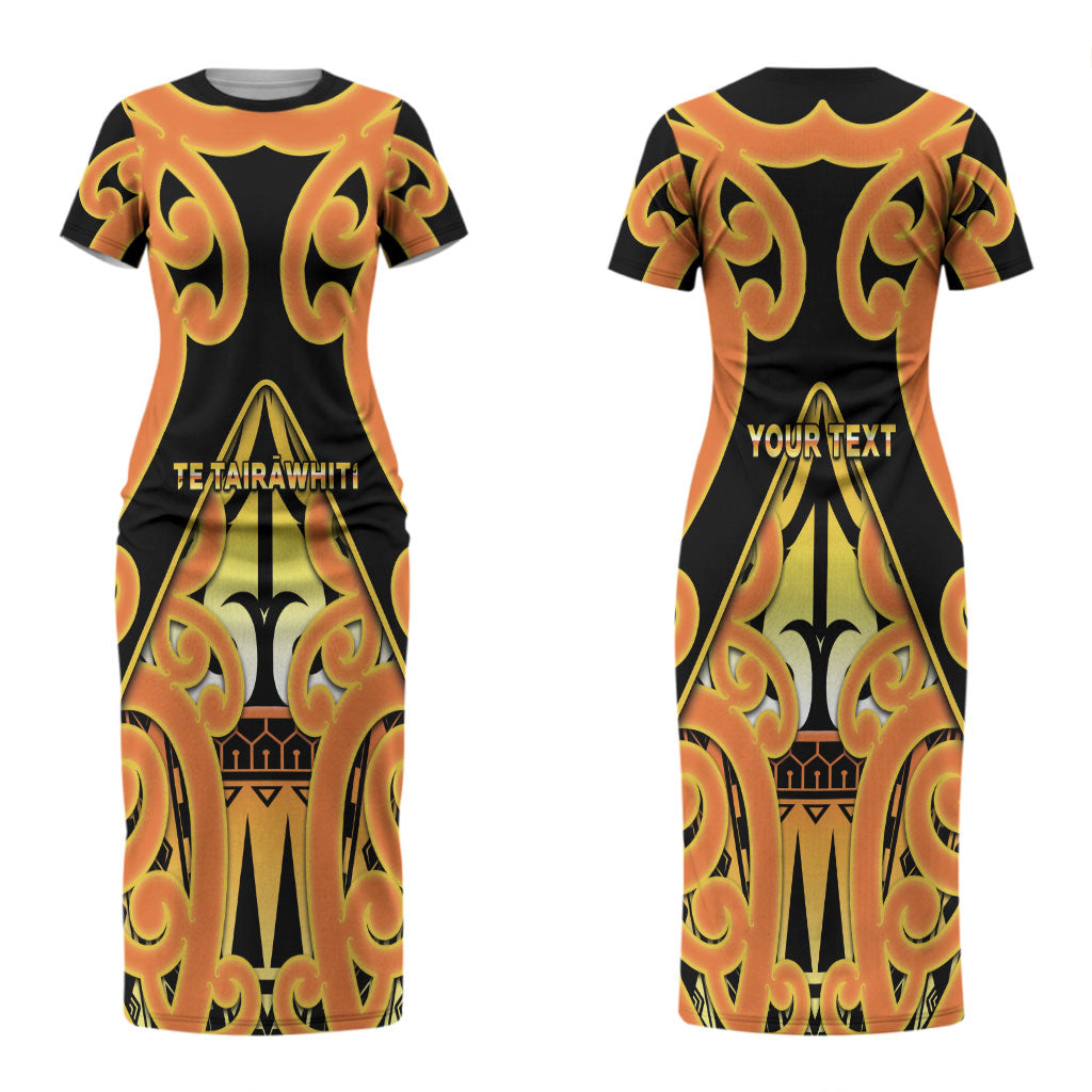 Personalised New Zealand Te Tairawhiti Couples Matching Short Sleeve Bodycon Dress and Long Sleeve Button Shirt Maori Koru Pattern