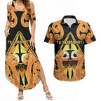 Personalised New Zealand Te Tairawhiti Couples Matching Summer Maxi Dress and Hawaiian Shirt Maori Koru Pattern