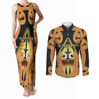 Personalised New Zealand Te Tairawhiti Couples Matching Tank Maxi Dress and Long Sleeve Button Shirt Maori Koru Pattern