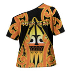 Personalised New Zealand Te Tairawhiti Cross Shoulder Shirt Maori Koru Pattern