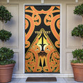 Personalised New Zealand Te Tairawhiti Door Cover Maori Koru Pattern