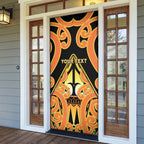 Personalised New Zealand Te Tairawhiti Door Cover Maori Koru Pattern