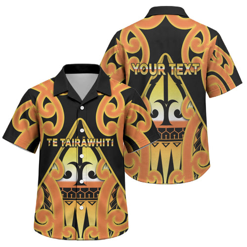 Personalised New Zealand Te Tairawhiti Family Matching Off The Shoulder Long Sleeve Dress and Hawaiian Shirt Maori Koru Pattern