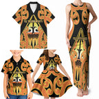 Personalised New Zealand Te Tairawhiti Family Matching Tank Maxi Dress and Hawaiian Shirt Maori Koru Pattern