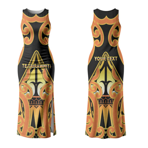 Personalised New Zealand Te Tairawhiti Family Matching Tank Maxi Dress and Hawaiian Shirt Maori Koru Pattern
