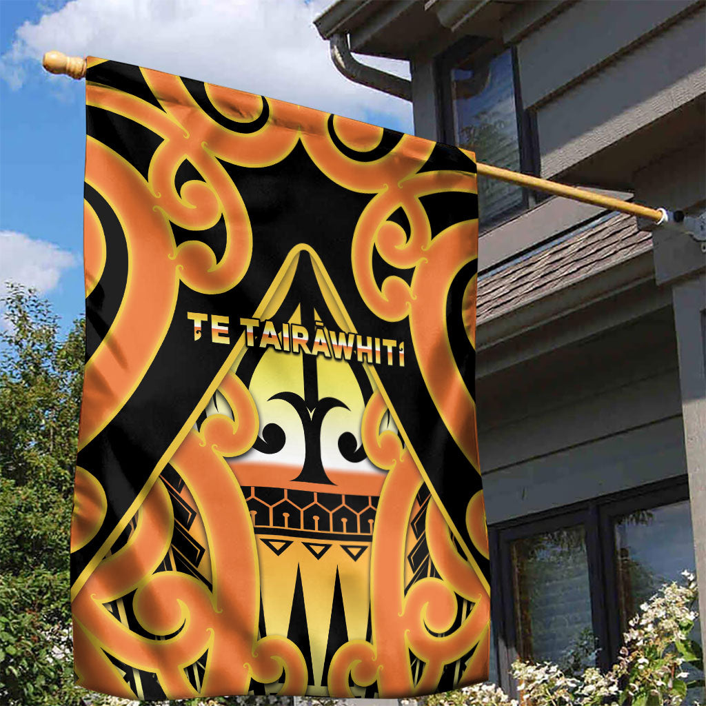 New Zealand Te Tairawhiti Garden Flag Maori Koru Pattern