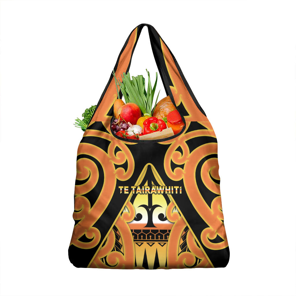 New Zealand Te Tairawhiti Grocery Bag Maori Koru Pattern