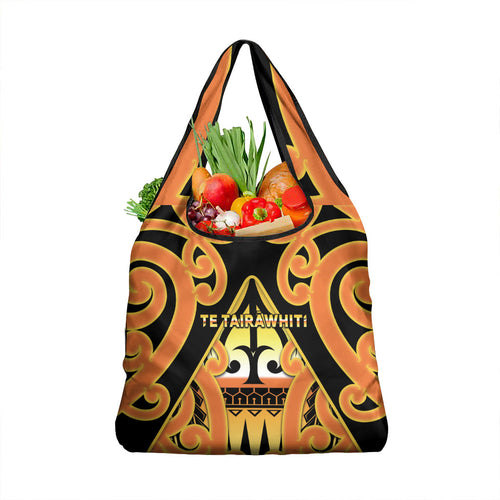New Zealand Te Tairawhiti Grocery Bag Maori Koru Pattern