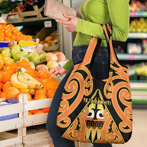 New Zealand Te Tairawhiti Grocery Bag Maori Koru Pattern