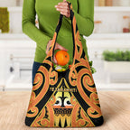 New Zealand Te Tairawhiti Grocery Bag Maori Koru Pattern