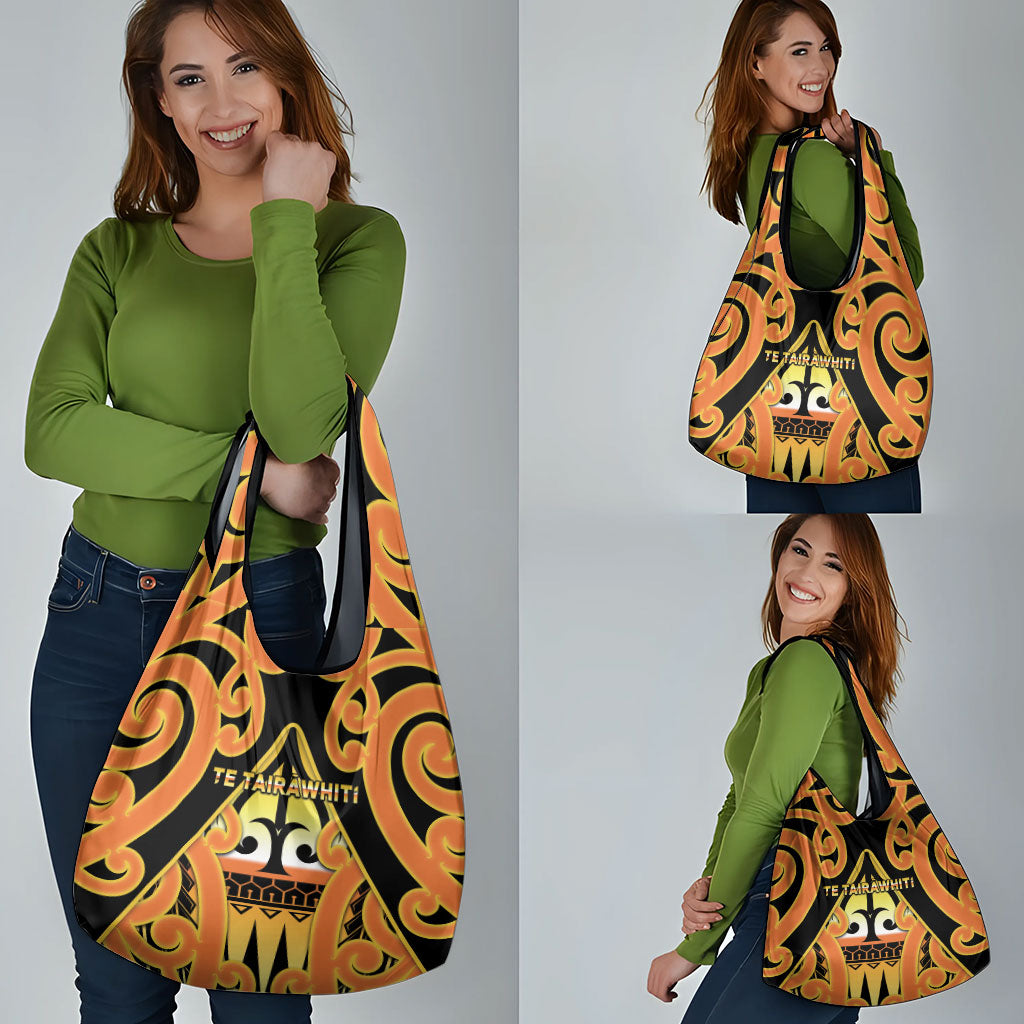 New Zealand Te Tairawhiti Grocery Bag Maori Koru Pattern