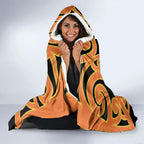 New Zealand Te Tairawhiti Hooded Blanket Maori Koru Pattern