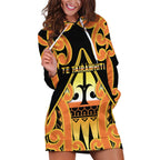 Personalised New Zealand Te Tairawhiti Hoodie Dress Maori Koru Pattern