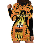 Personalised New Zealand Te Tairawhiti Hoodie Dress Maori Koru Pattern