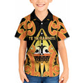 Personalised New Zealand Te Tairawhiti Kid Hawaiian Shirt Maori Koru Pattern