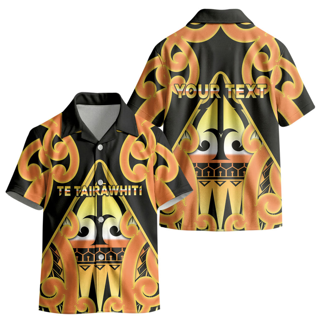 Personalised New Zealand Te Tairawhiti Kid Hawaiian Shirt Maori Koru Pattern