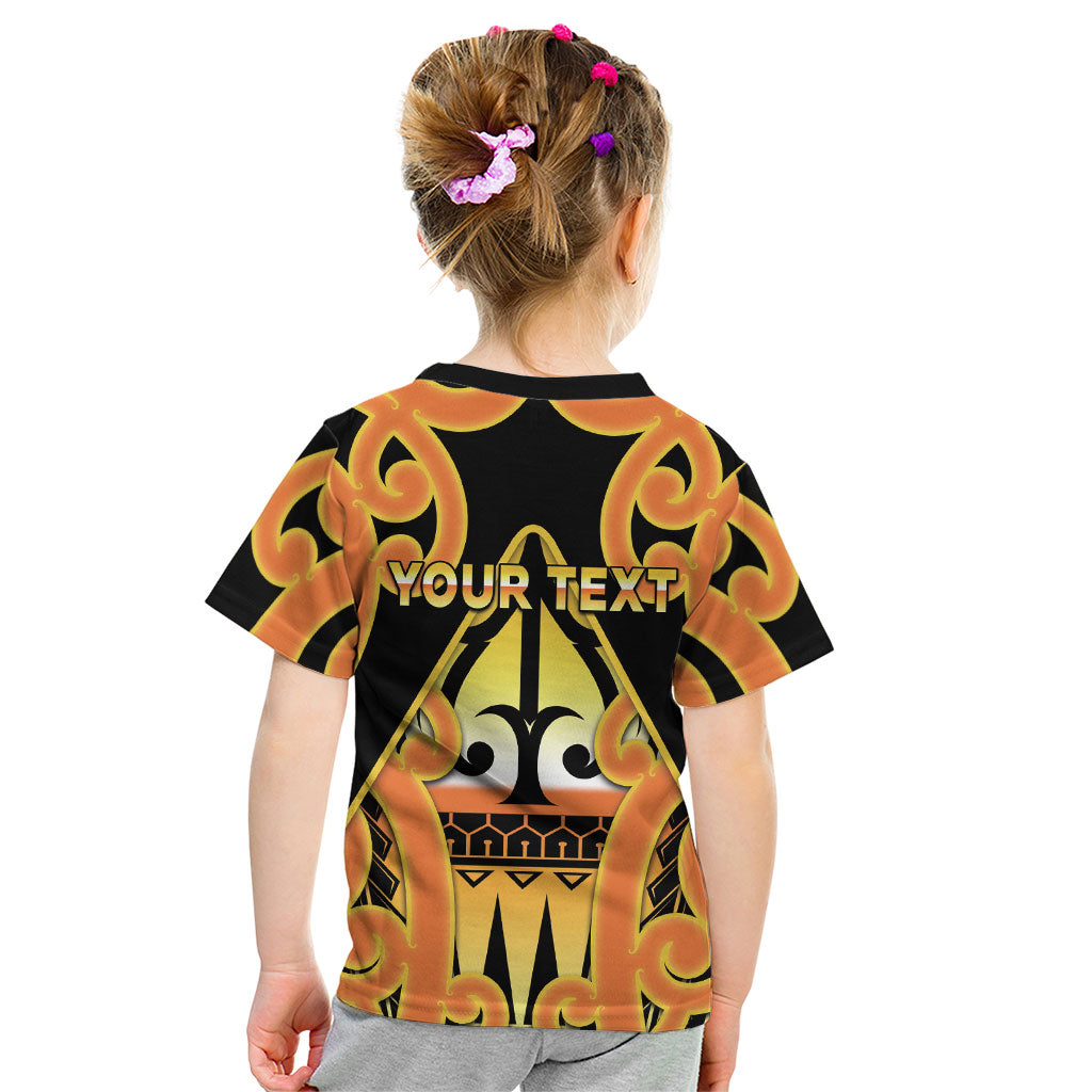 Personalised New Zealand Te Tairawhiti Kid T Shirt Maori Koru Pattern